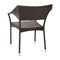 Flash Furniture Espresso PE Rattan Wicker Patio Dining Chair TT-TT002-ESP-GG - alternate 5